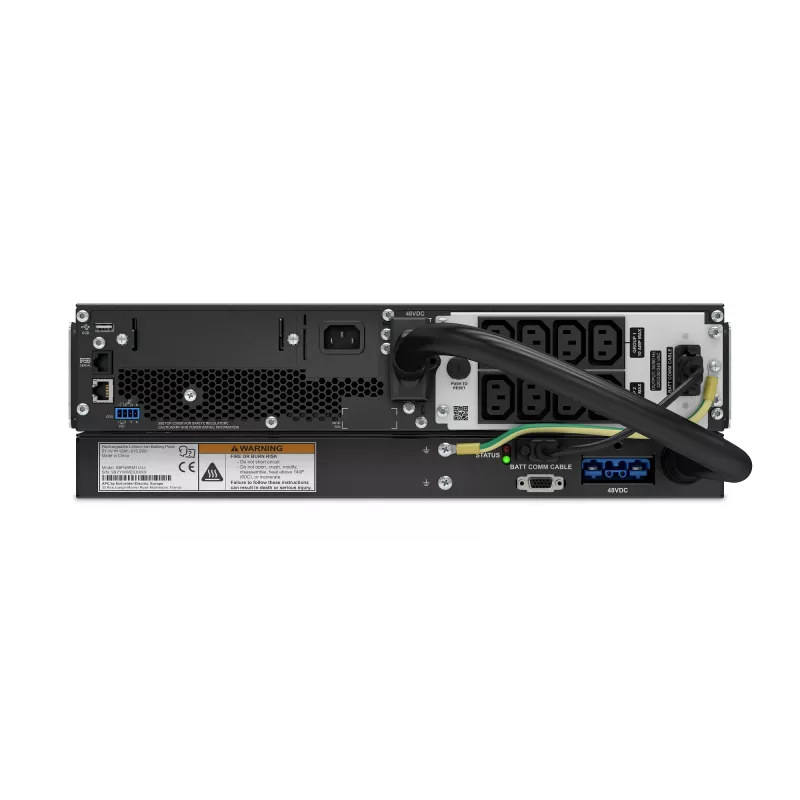 APC Smart-UPS On-Line, 1500VA, rackmount 3U, 230V, 8x salidas IEC C13, SmartSlot, autonomía extendida, con raíles de rack, con batería externa de iones de litio