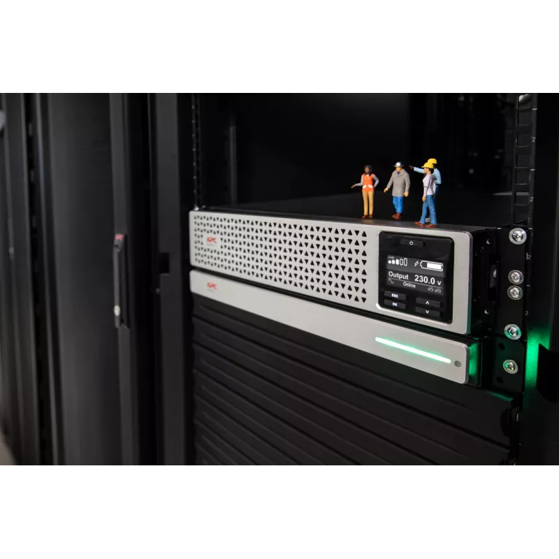 APC Smart-UPS On-Line, 1500VA, rackmount 3U, 230V, 8x salidas IEC C13, SmartSlot, autonomía extendida, con raíles de rack, con batería externa de iones de litio