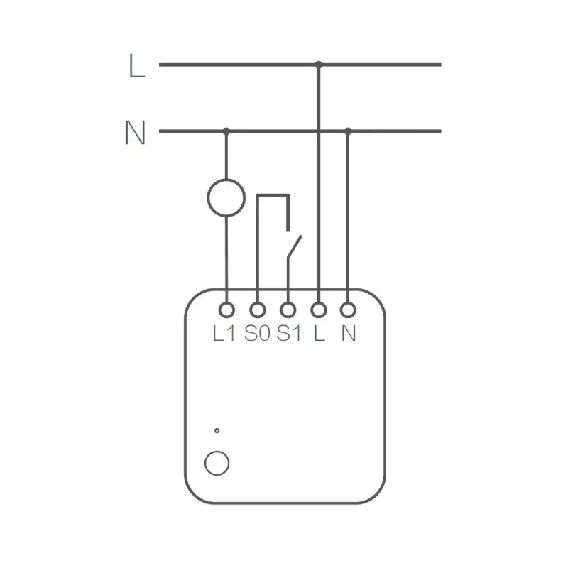 Módulo de interruptor individual AQARA Smart Home T1, con neutro (SSM-U01)
