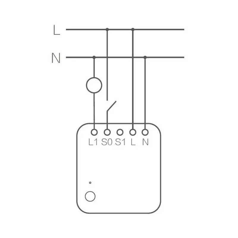 Módulo de interruptor individual AQARA Smart Home T1, con neutro (SSM-U01)