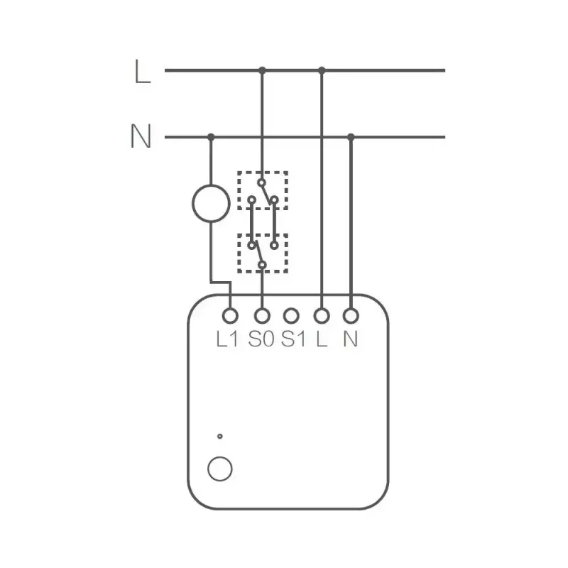 Módulo de interruptor individual AQARA Smart Home T1, con neutro (SSM-U01)