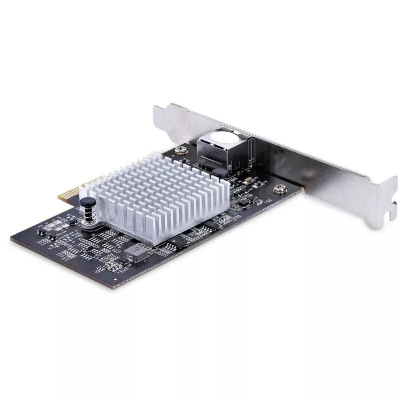 StarTech.com tarjeta adaptadora de red PCIe de 1 puerto 10 Gbps, tarjeta de red para PC/servidor, tarjeta Ethernet PCIe de seis velocidades con soporte de Jumbo Frame, tarjeta de interfaz NIC/LAN, 10GBASE-T y NBASE-T