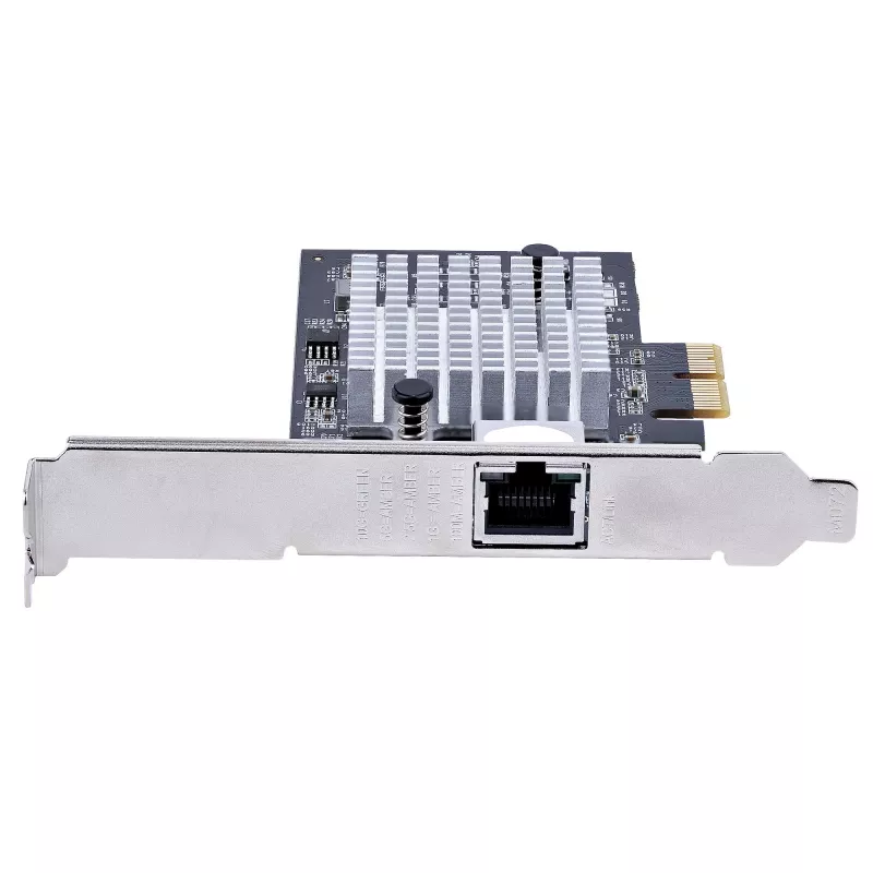 StarTech.com tarjeta adaptadora de red PCIe de 1 puerto 10 Gbps, tarjeta de red para PC/servidor, tarjeta Ethernet PCIe de seis velocidades con soporte de Jumbo Frame, tarjeta de interfaz NIC/LAN, 10GBASE-T y NBASE-T