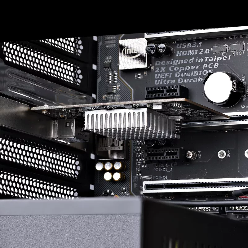 StarTech.com tarjeta adaptadora de red PCIe de 1 puerto 10 Gbps, tarjeta de red para PC/servidor, tarjeta Ethernet PCIe de seis velocidades con soporte de Jumbo Frame, tarjeta de interfaz NIC/LAN, 10GBASE-T y NBASE-T