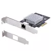 StarTech.com tarjeta adaptadora de red PCIe de 1 puerto 10 Gbps, tarjeta de red para PC/servidor, tarjeta Ethernet PCIe de seis velocidades con soporte de Jumbo Frame, tarjeta de interfaz NIC/LAN, 10GBASE-T y NBASE-T