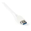 StarTech.com hub USB 3.0 portátil de 3 puertos con Gigabit Ethernet - cable integrado~hub USB 3.0 portátil de 3 puertos con Gigabit Ethernet - 5 Gbit/s - cable integrado