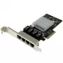 StarTech.com tarjeta de red Gigabit Ethernet de 4 puertos – PCI Express, Intel I350 NIC