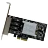 StarTech.com tarjeta de red Gigabit Ethernet de 4 puertos – PCI Express, Intel I350 NIC