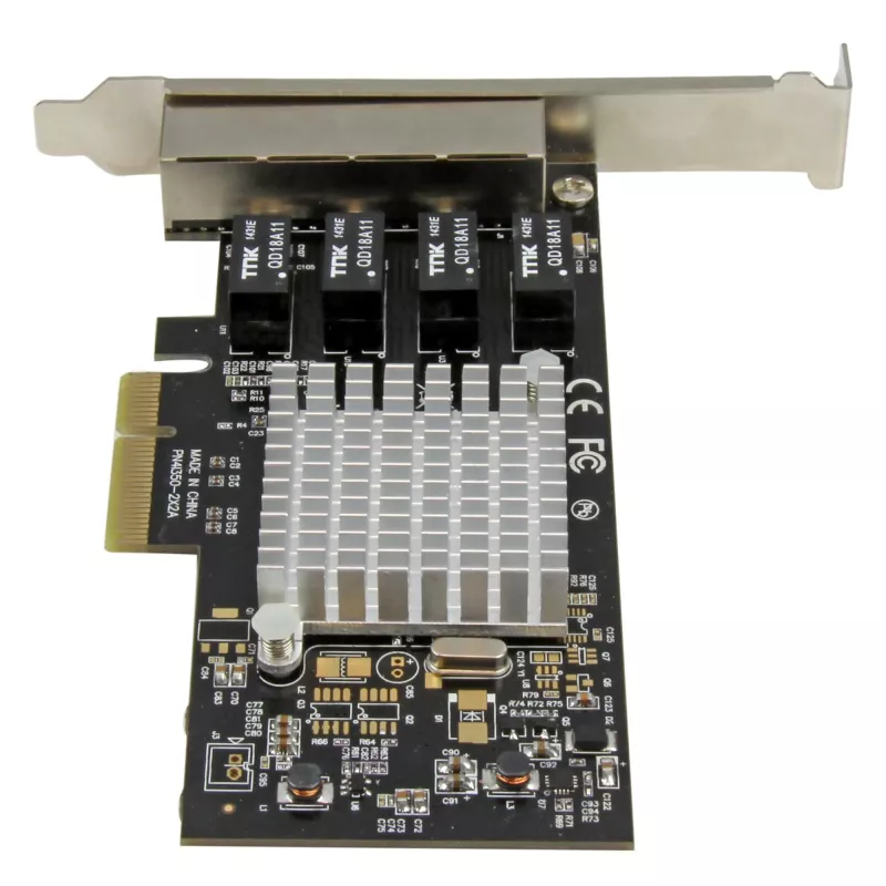 StarTech.com tarjeta de red Gigabit Ethernet de 4 puertos – PCI Express, Intel I350 NIC