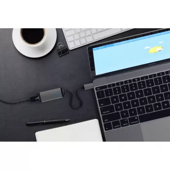 Adaptador de interfaz Satechi ST-TCENM – gris, 23,1 × 62,9 × 13,9 mm, 1 ud., compatible con Windows/Chrome OS/macOS