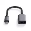 Cable USB Satechi ST-UCATCM USB-C a USB-A, USB 3.2 Gen 1 (5 Gbit/s), gris
