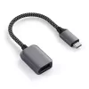 Cable USB Satechi ST-UCATCM USB-C a USB-A, USB 3.2 Gen 1 (5 Gbit/s), gris