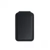 Funda para tarjetas Satechi ST-VLWK negra — piel vegana, 66×105×9,5 mm
