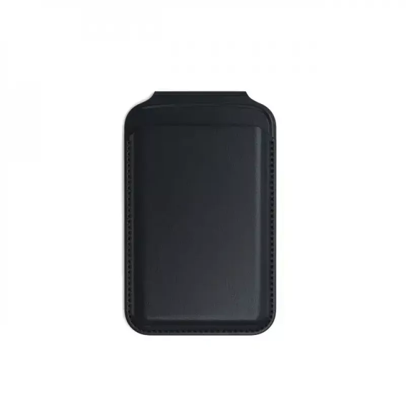 Funda para tarjetas Satechi ST-VLWK negra — piel vegana, 66×105×9,5 mm