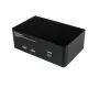 Conmutador KVM USB StarTech.com de 2 puertos Dual DisplayPort con audio y hub USB 2.0