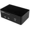 Conmutador KVM DisplayPort StarTech.com de 2 puertos para doble monitor – 4K 60Hz