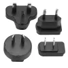 StarTech.com SVA5N3NEUA adaptador de alimentación DC de repuesto, 5 V 3 A, 100-240 V CA, conector barrel tipo N, enchufes NA/JP/EU/UK/AU