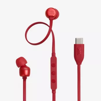 Auriculares JBL Tune 310C con cable in-ear llamadas/música USB Type-C rojo