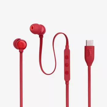 Auriculares JBL Tune 310C con cable in-ear llamadas/música USB Type-C rojo