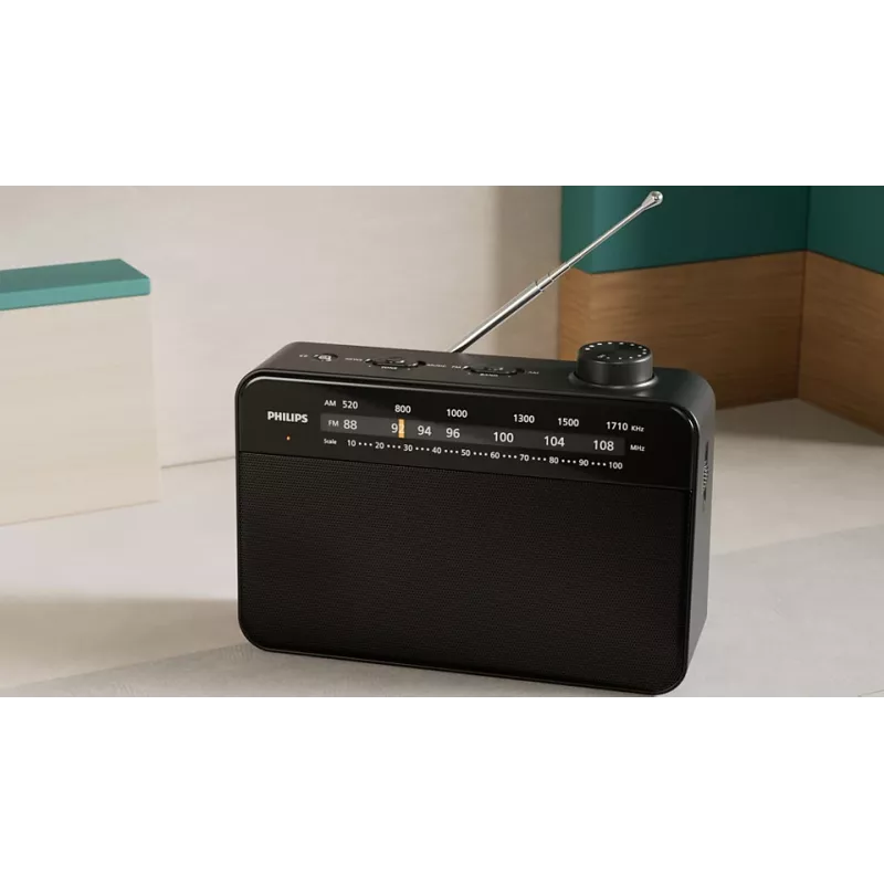 Radio portátil Philips TAR2509/10 analógica AM FM negra