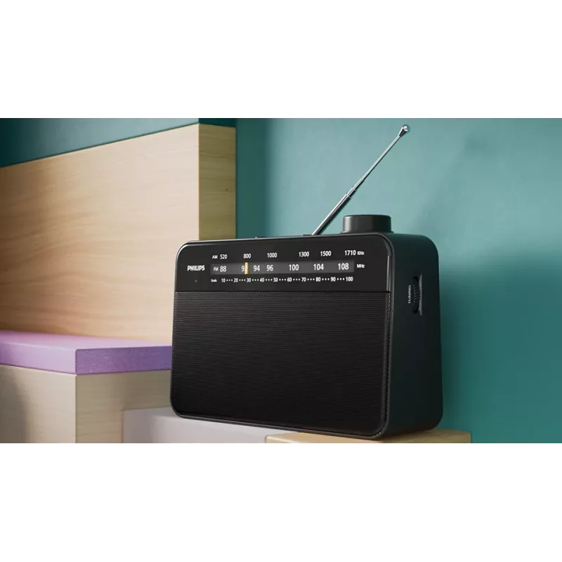 Radio portátil Philips TAR2509/10 analógica AM FM negra