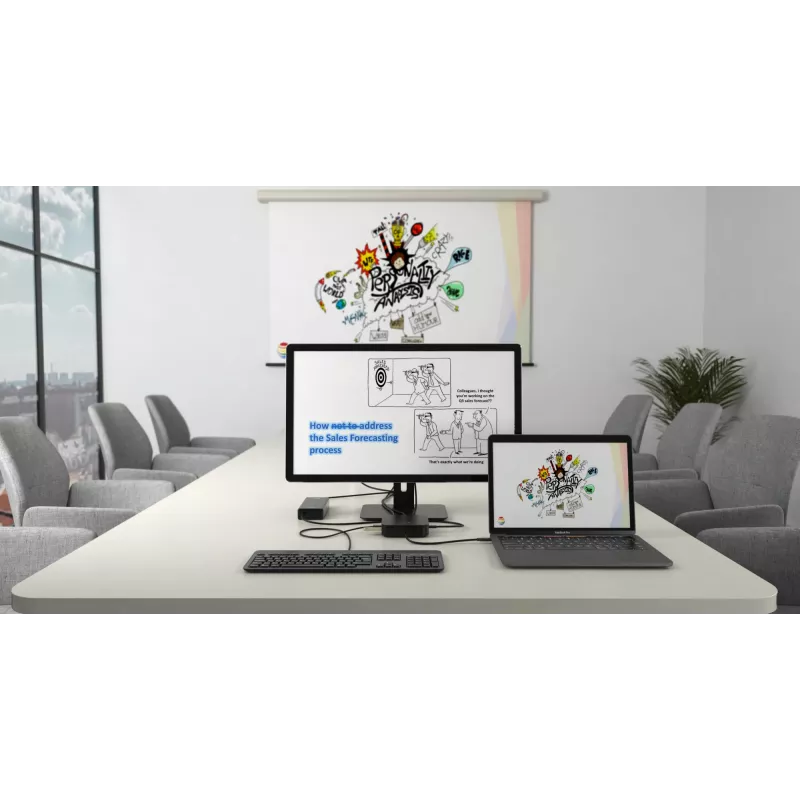 Dock de viaje i-tec Thunderbolt 3 doble pantalla 4K + Power Delivery 60W