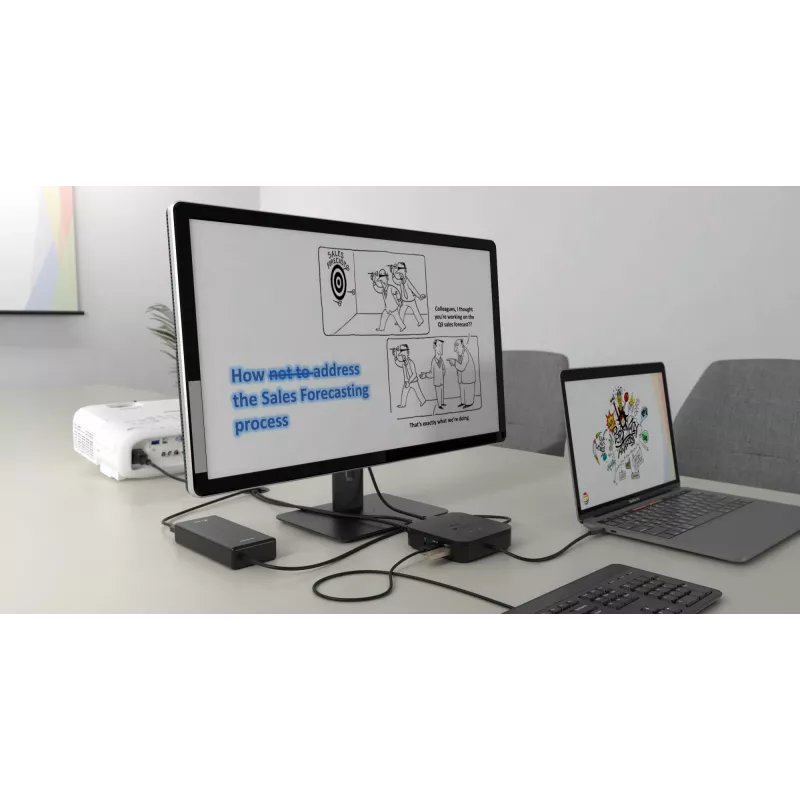 Dock de viaje i-tec Thunderbolt 3 doble pantalla 4K + Power Delivery 60W