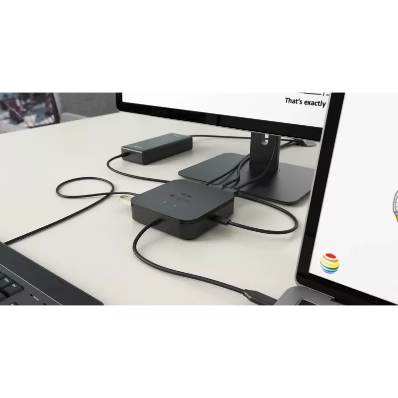 Dock de viaje i-tec Thunderbolt 3 doble pantalla 4K + Power Delivery 60W