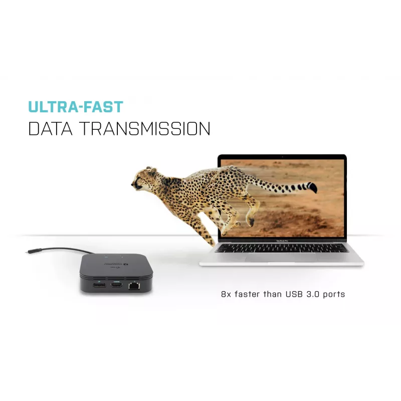 Dock de viaje i-tec Thunderbolt 3 doble pantalla 4K + Power Delivery 60W