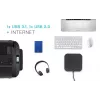 Dock de viaje i-tec Thunderbolt 3 doble pantalla 4K + Power Delivery 60W