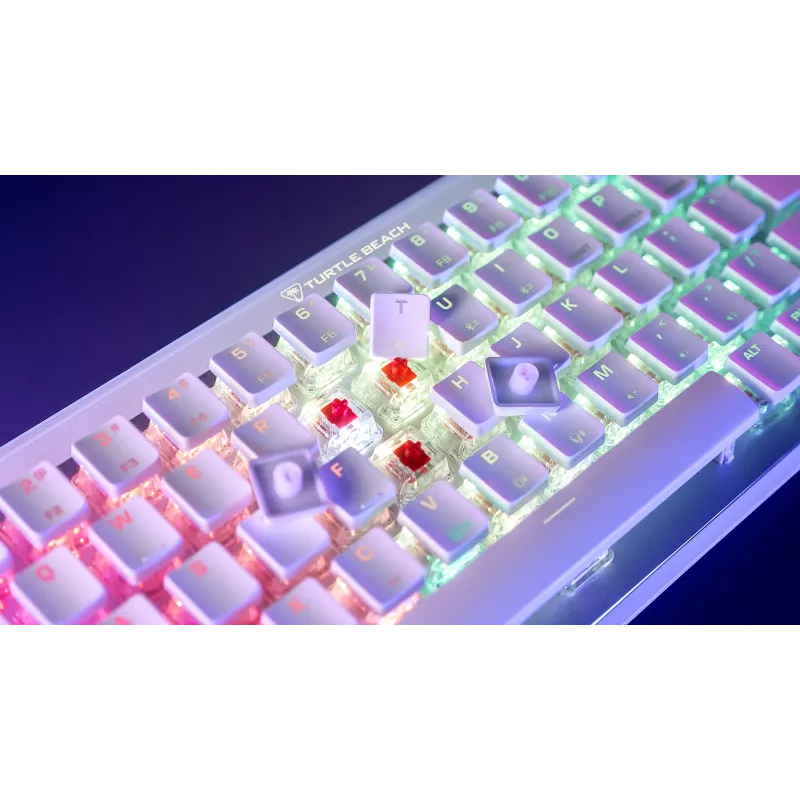Turtle Beach Vulcan II Mini Air Teclado Gaming RF Wireless + Bluetooth QWERTZ Alemán Blanco