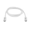 StarTech.com Cable Thunderbolt 3 – 20 Gbit/s – 1 m – Blanco – Compatible con Thunderbolt, USB y DisplayPort