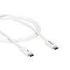 StarTech.com Cable Thunderbolt 3 – 20 Gbit/s – 1 m – Blanco – Compatible con Thunderbolt, USB y DisplayPort