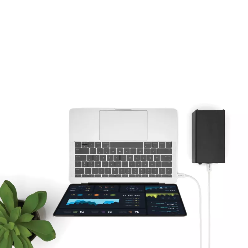 StarTech.com Cable Thunderbolt 3 – 20 Gbit/s – 1 m – Blanco – Compatible con Thunderbolt, USB y DisplayPort