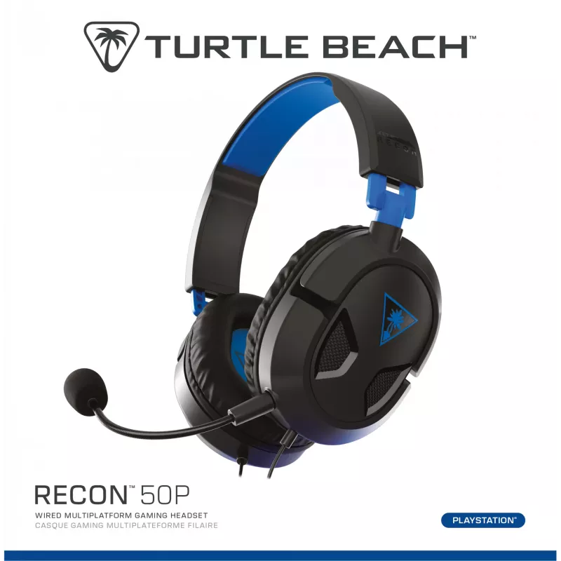 Turtle Beach Recon 50P Auriculares Gaming con cable – PS5, PS4, Xbox Series X o S, Xbox One y PC