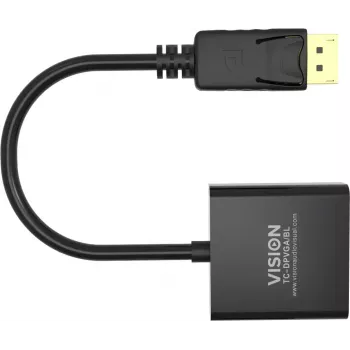 Adaptador de cable de vídeo DisplayPort VGA Vision TC-DPVGA/BL