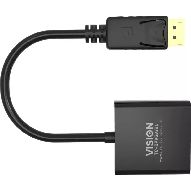 Adaptador de cable de vídeo DisplayPort VGA Vision TC-DPVGA/BL