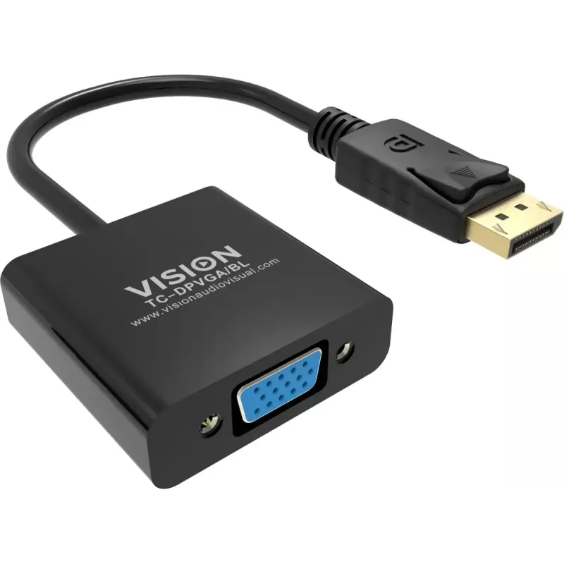 Adaptador de cable de vídeo DisplayPort VGA Vision TC-DPVGA/BL