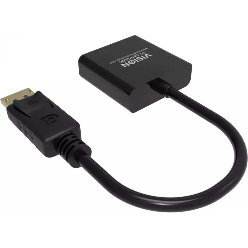 Adaptador de cable de vídeo DisplayPort VGA Vision TC-DPVGA/BL