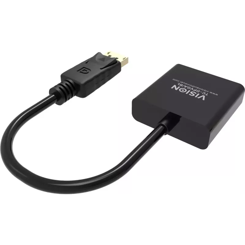 Adaptador de cable de vídeo DisplayPort VGA Vision TC-DPVGA/BL