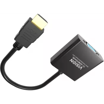 Adaptador de cable de vídeo Vision TC-HDMIVGA/BL