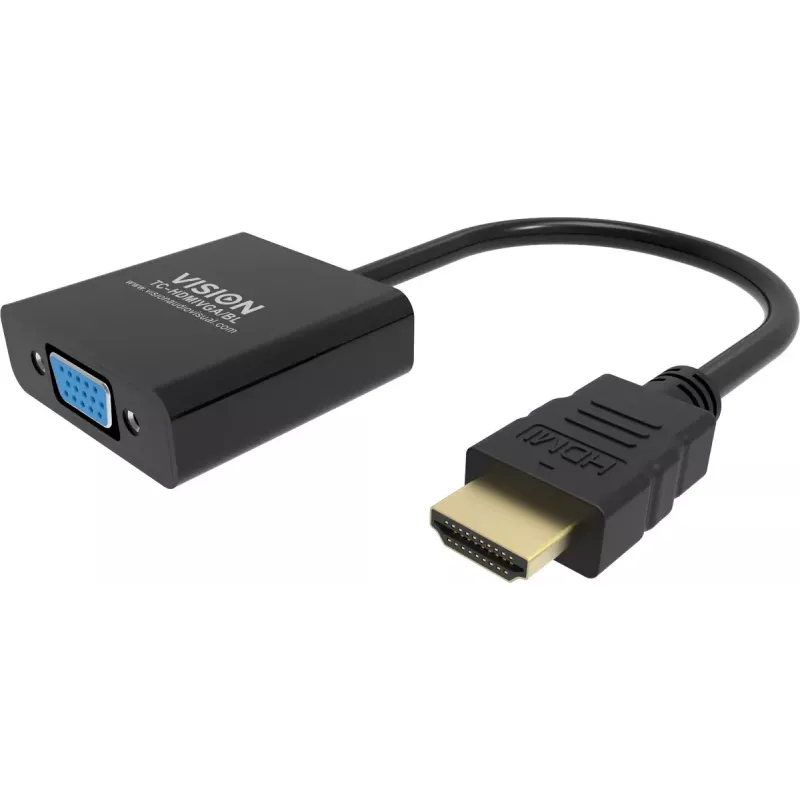 Adaptador de cable de vídeo Vision TC-HDMIVGA/BL