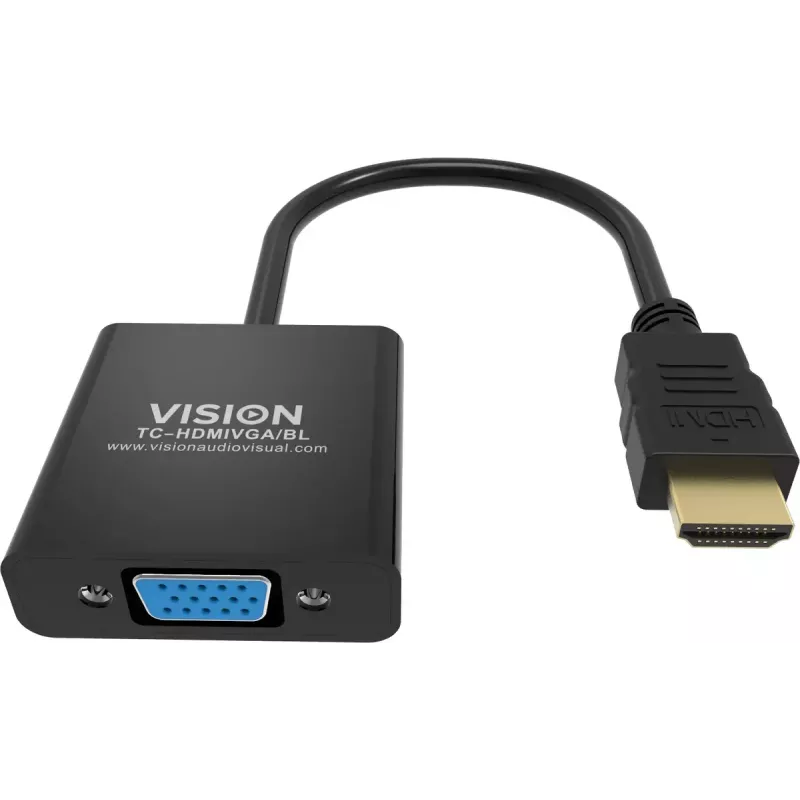 Adaptador de cable de vídeo Vision TC-HDMIVGA/BL