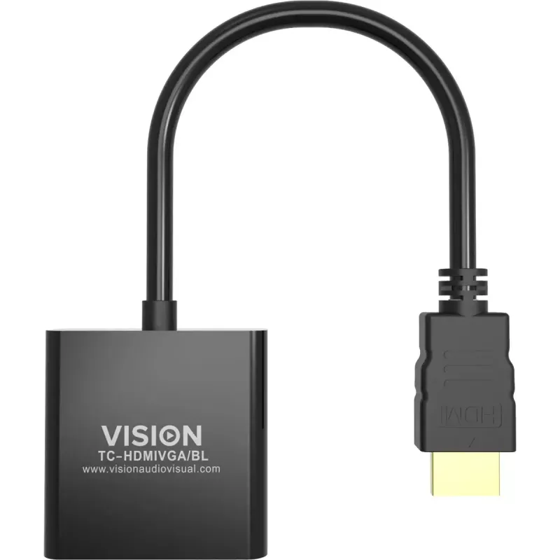 Adaptador de cable de vídeo Vision TC-HDMIVGA/BL