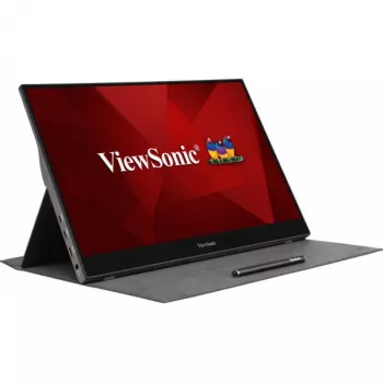 Viewsonic TD1655 Monitor de ordenador 39,6 cm (15,6 inch) 1920 x 1080 píxeles Full HD LED Táctil Multiusuario Negro, Plata