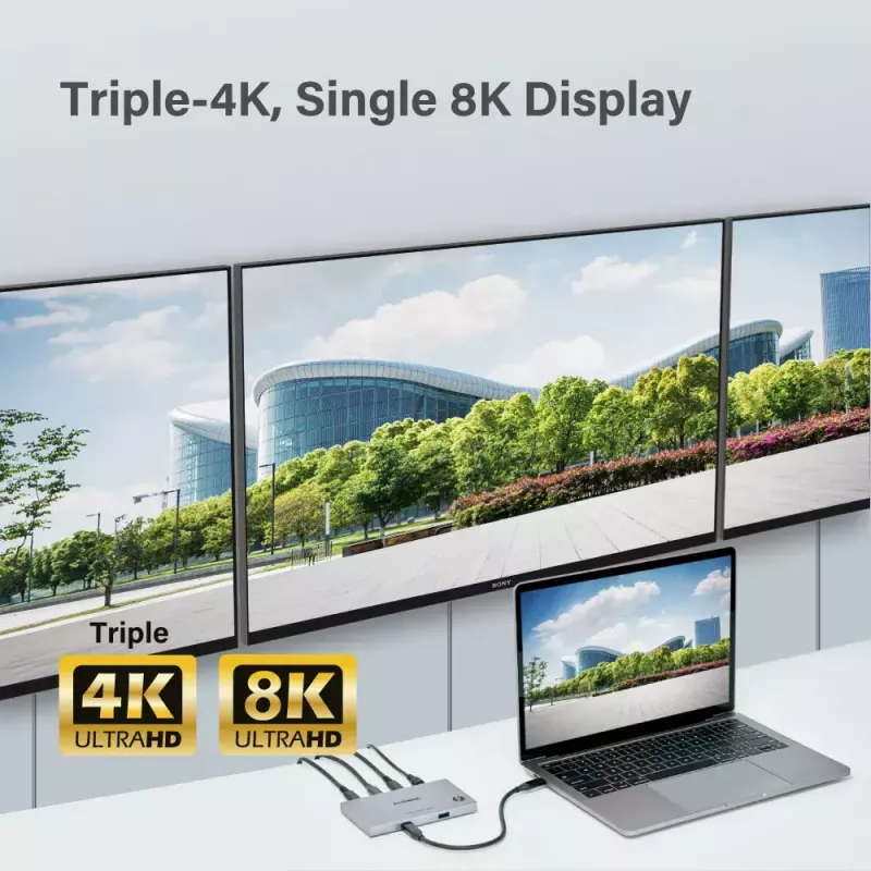 Edimax TD-405BP mini estación de acoplamiento Thunderbolt 4 5 en 1, 85 W