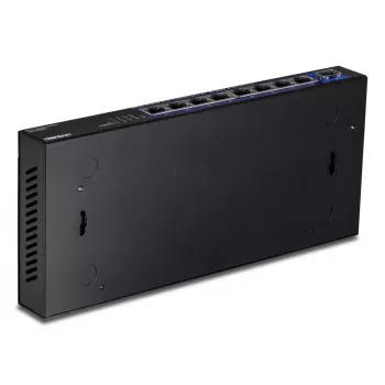Switch de red no gestionado TRENDnet TEG-S5091 — 8 puertos RJ-45 2.5G, 60 Gbit/s, 12V, montaje en pared