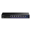 Switch de red no gestionado TRENDnet TEG-S5091 — 8 puertos RJ-45 2.5G, 60 Gbit/s, 12V, montaje en pared