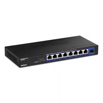 Switch de red no gestionado TRENDnet TEG-S5091 — 8 puertos RJ-45 2.5G, 60 Gbit/s, 12V, montaje en pared