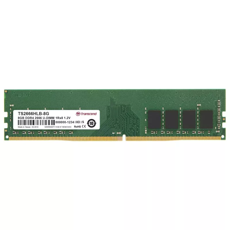 Memoria Transcend DDR4-2666 U-DIMM 8GB 2666MHz
